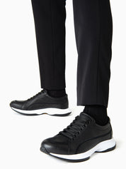 GIORGIO ARMANI  Share Deerskin and leather sneakers حذاء رياضي 