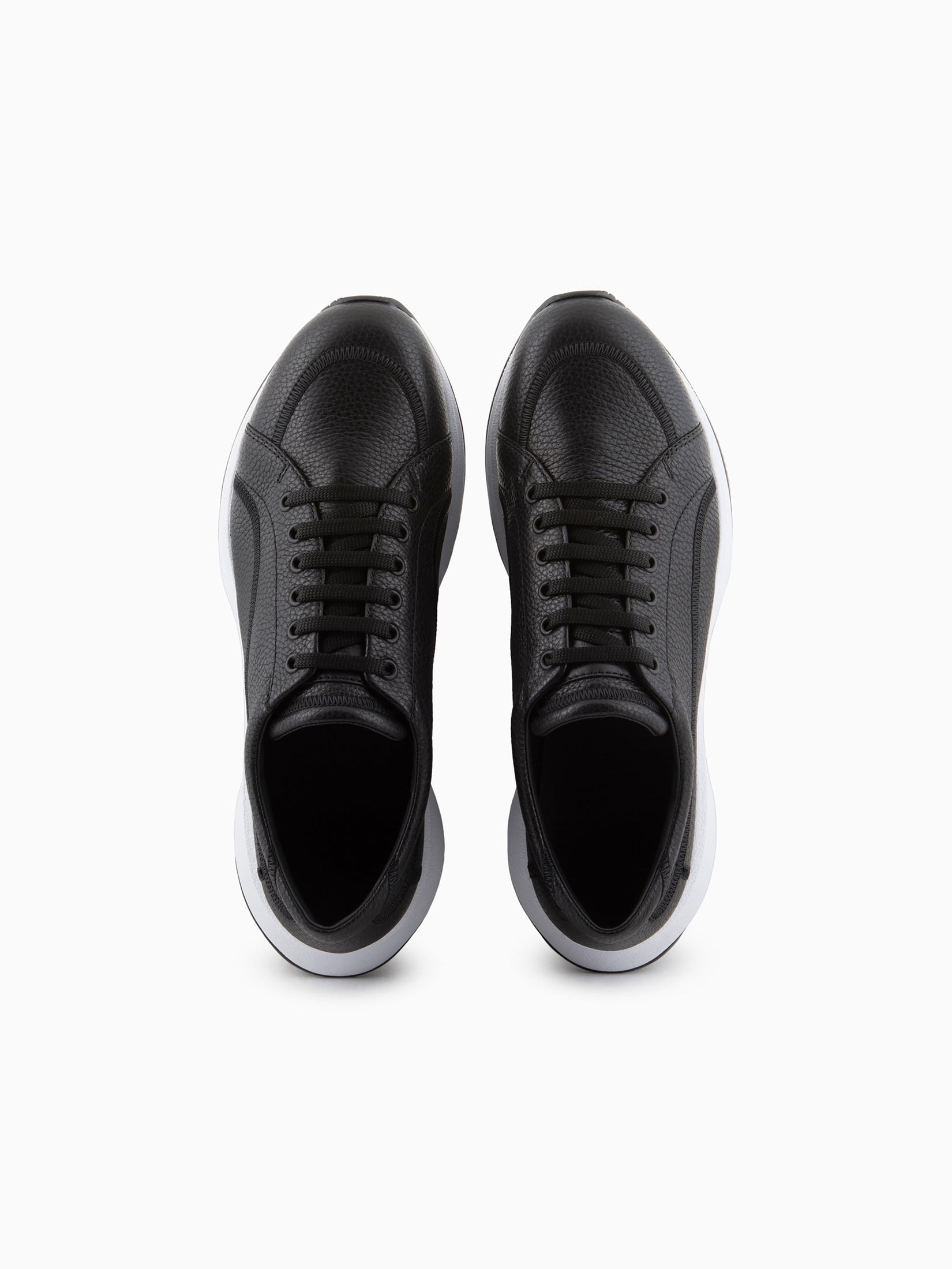 GIORGIO ARMANI  Share Deerskin and leather sneakers حذاء رياضي 