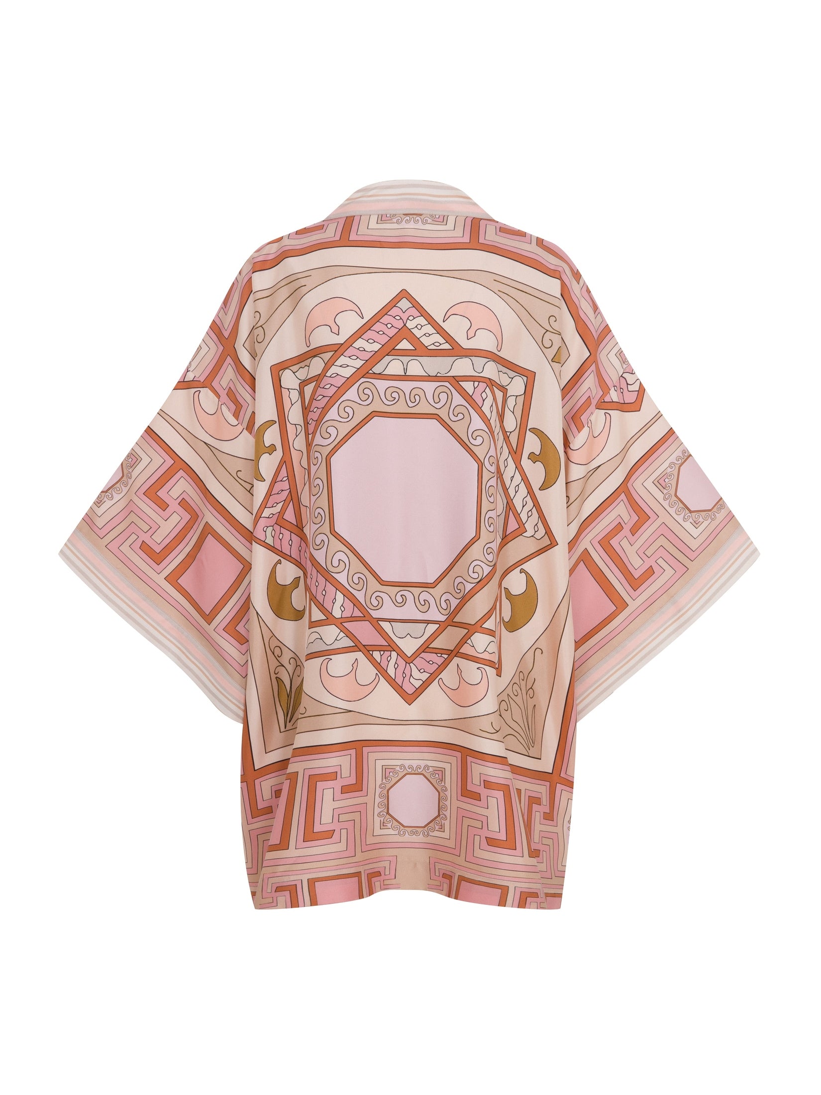 Geometric,silk zeugma printed boho home robe