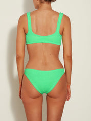 Xandra bikini - m crinkle lime