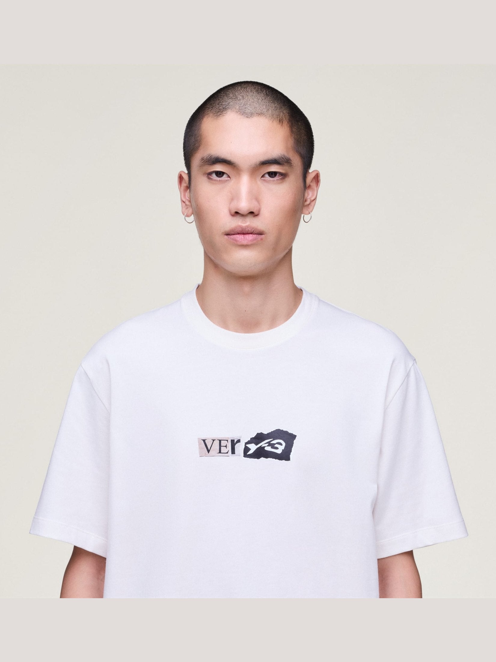 Y-3 GFX Short Sleeve Tee - Chalk White