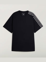 Y-3 Raw Edge 3-Stripes Short Sleeve Tee