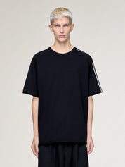 Y-3 Raw Edge 3-Stripes Short Sleeve Tee
