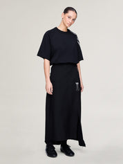 Y-3 Raw Edge 3-Stripes Short Sleeve Tee