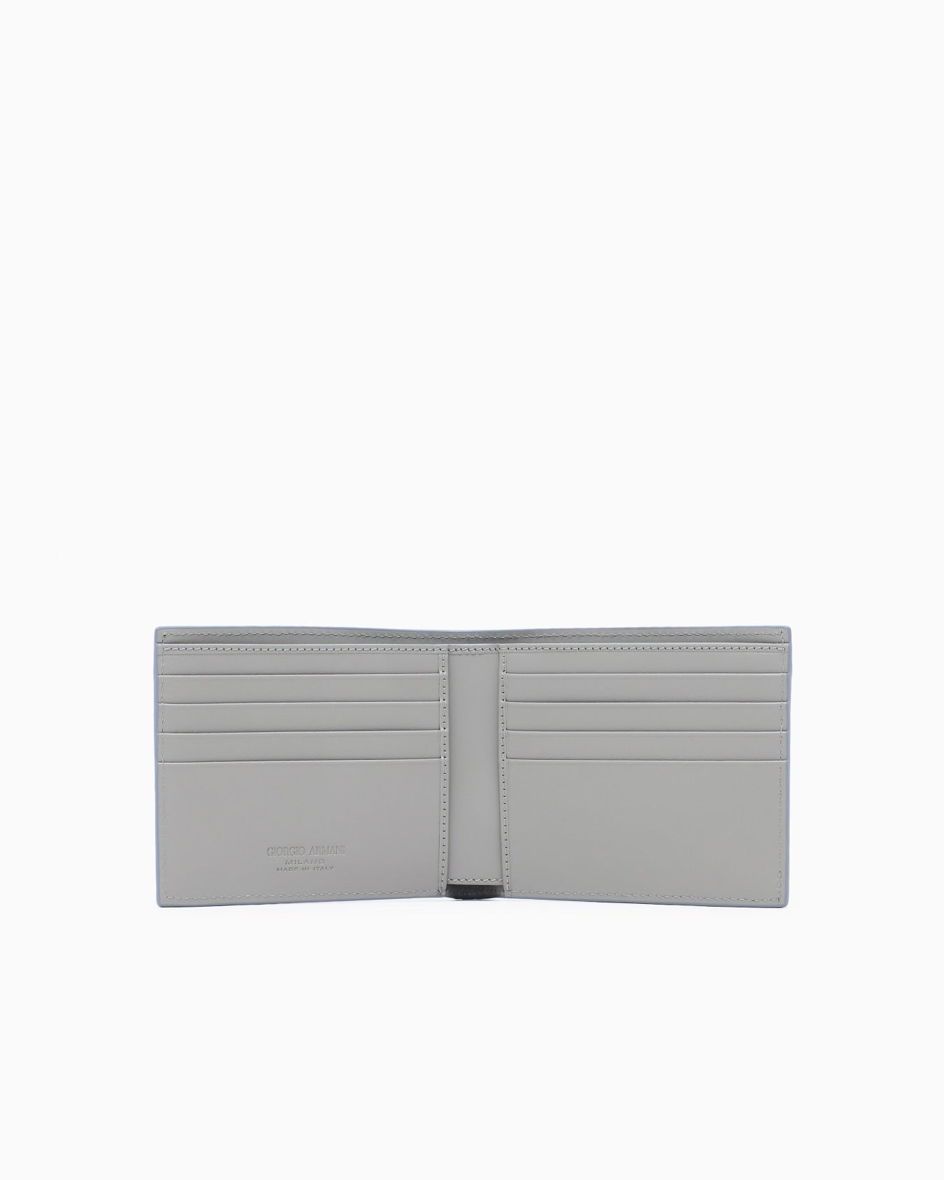 Bifold wallet in embossed leather
