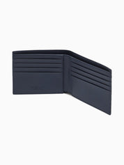 Bifold wallet in embossed leather