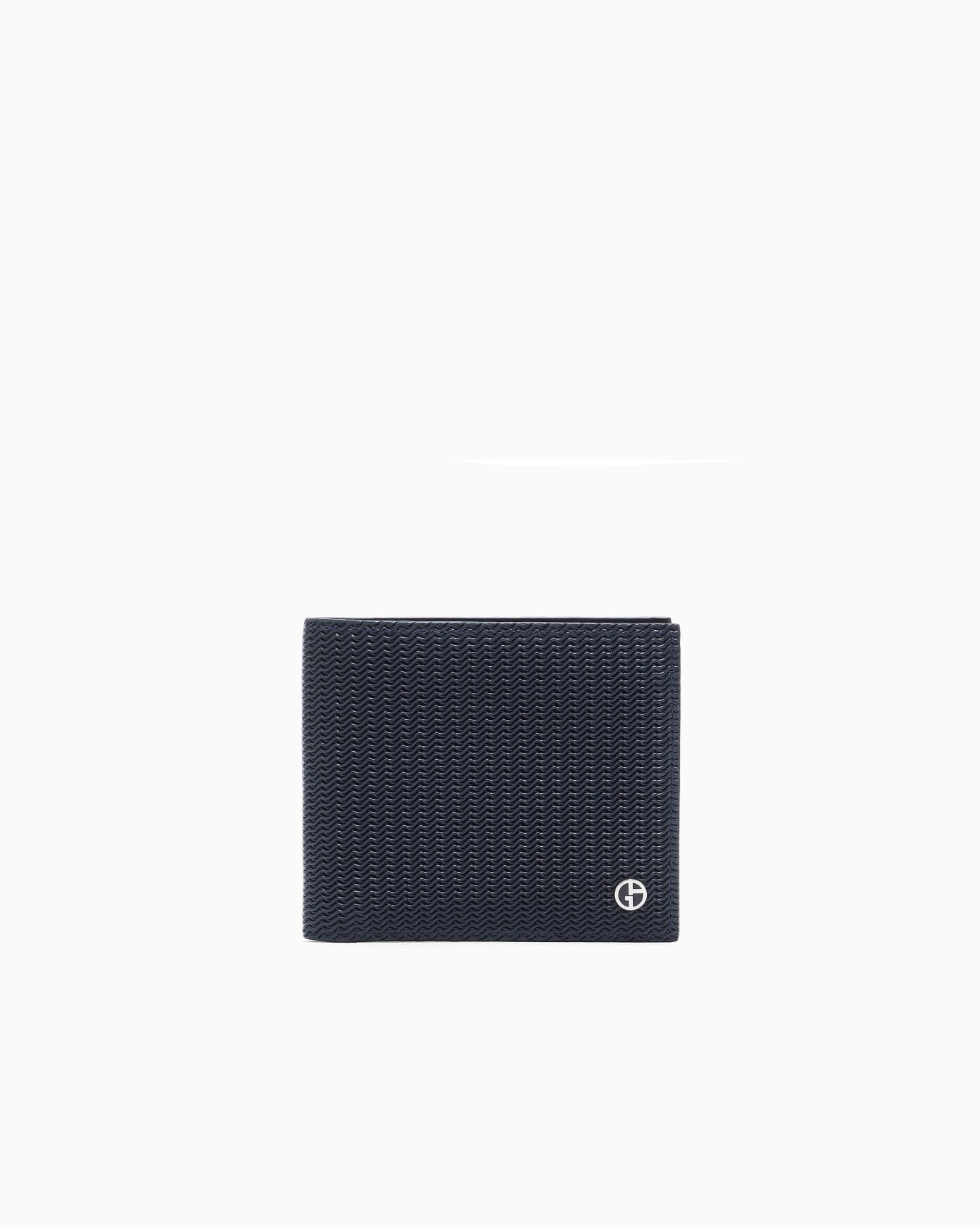 Bifold wallet in embossed leather