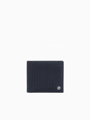 Bifold wallet in embossed leather
