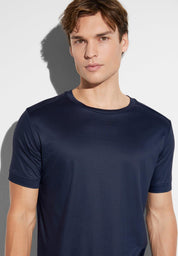Sustainable Luxury T-Shirt Short Sleeve - twilight blue