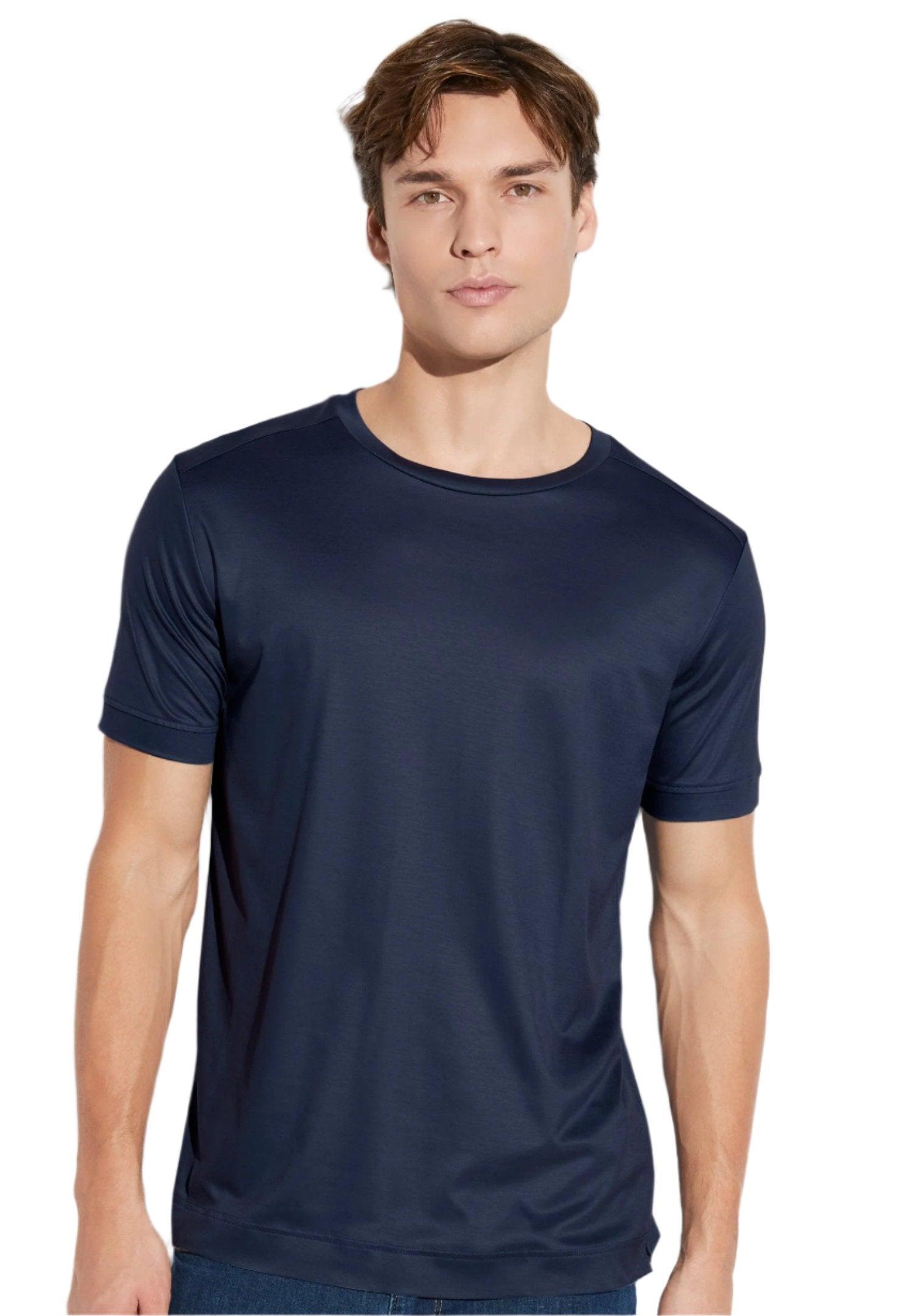 Sustainable Luxury T-Shirt Short Sleeve - twilight blue