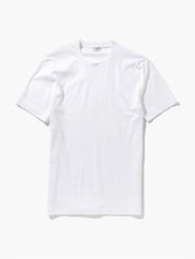 Sea island t-shirt short sleeve, round neck - white