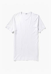Pureness T-Shirt Short Sleeve V-Neck - white
