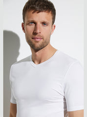 Pureness t-shirt short sleeve v-neck - white