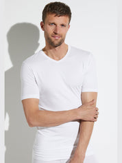 Pureness t-shirt short sleeve v-neck - white