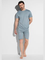 Sea island pyjama short - river blue