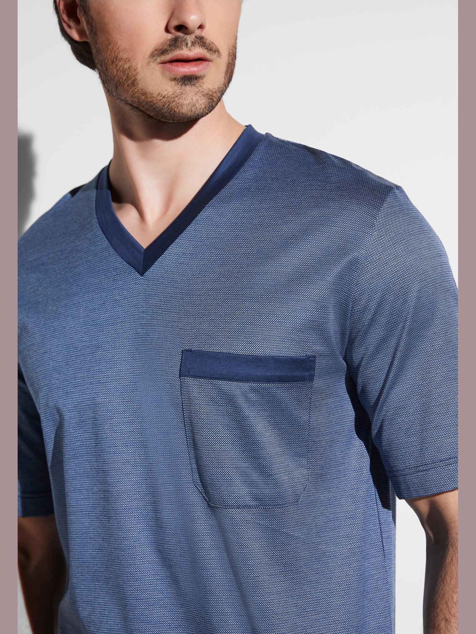 Filodiscozia pyjama short - geo ocean blue