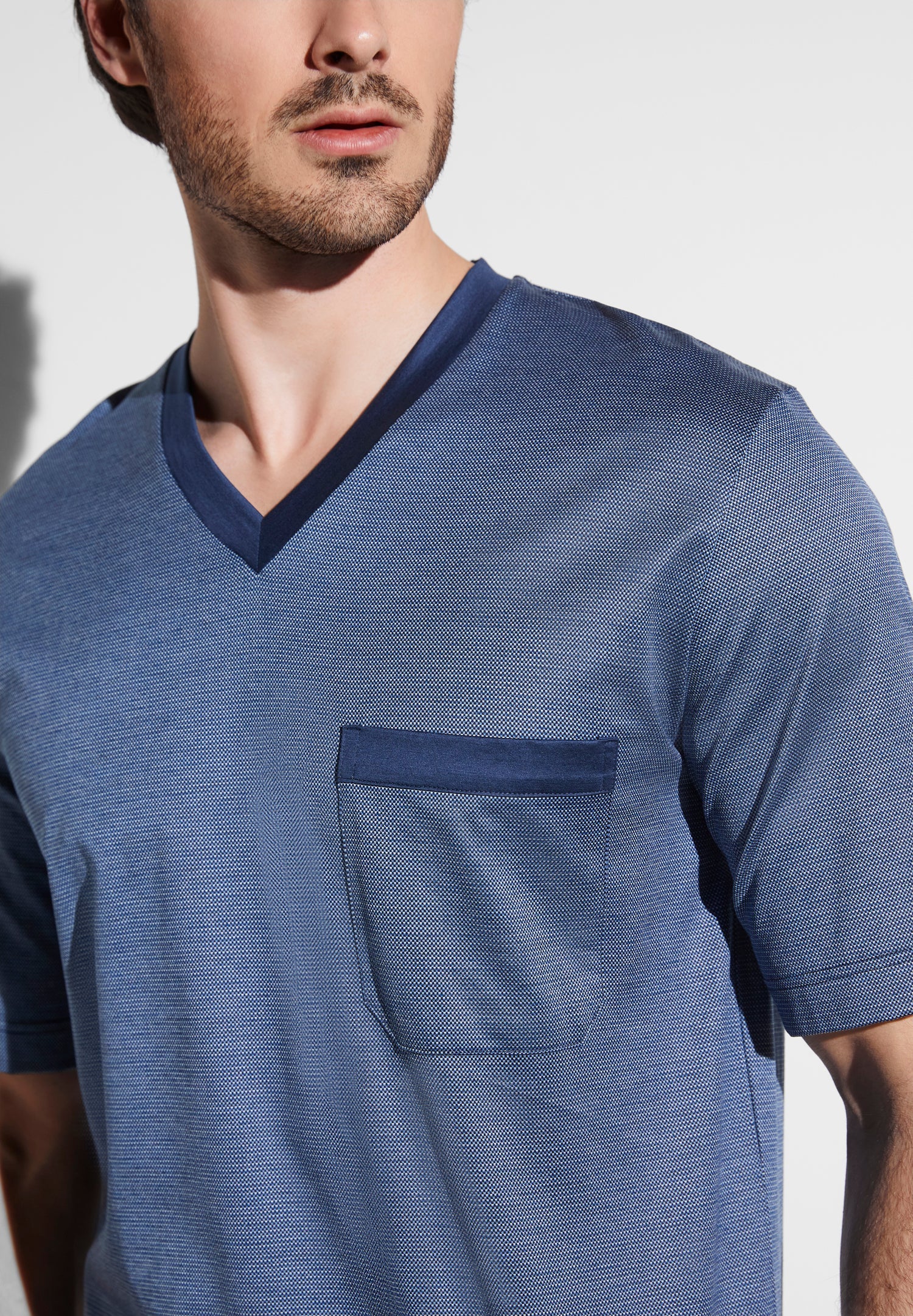 Filodiscozia Pyjama Short - geo ocean blue