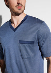 Filodiscozia Pyjama Short - geo ocean blue