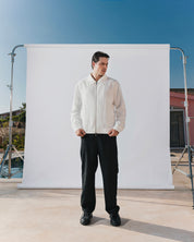 White linen jacket