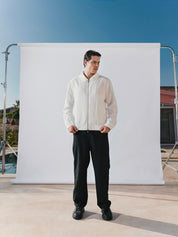 White linen jacket