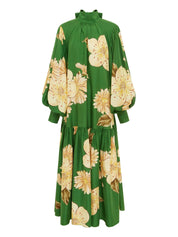 Sage silk gown