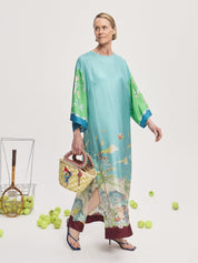 Daria silk midi dress
