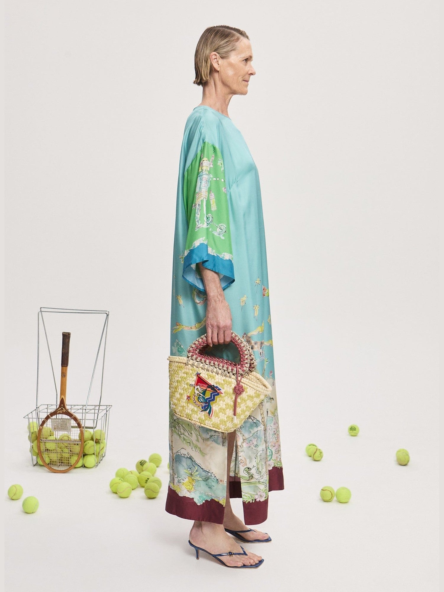 Daria silk midi dress