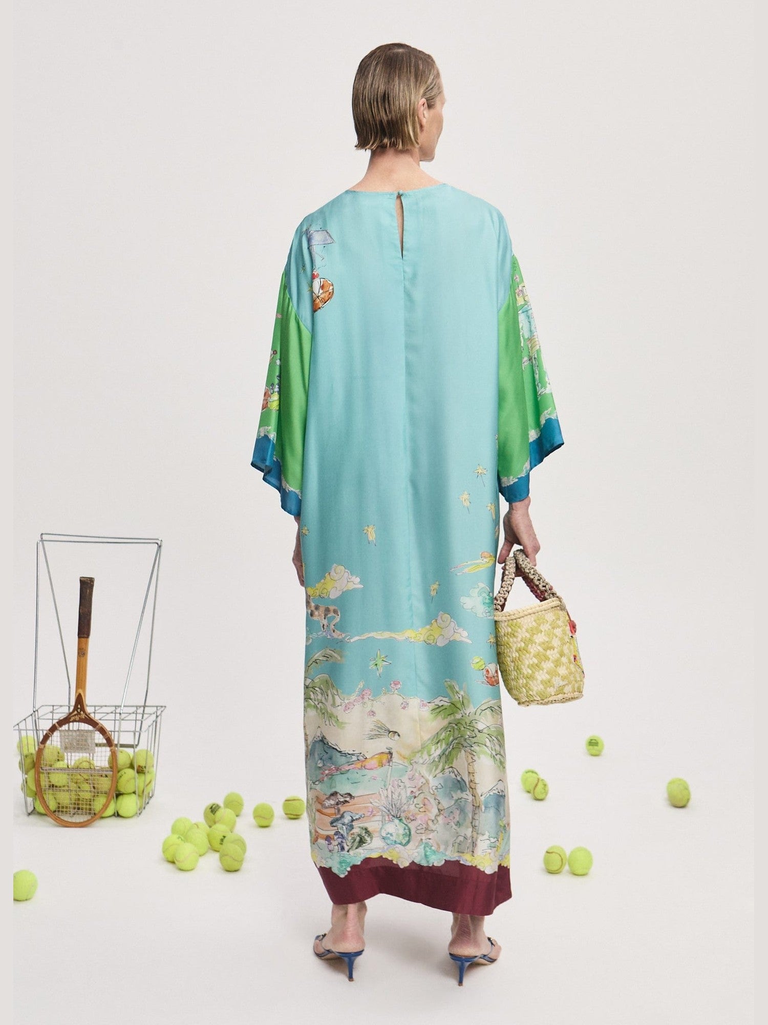 Daria silk midi dress
