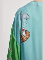 Daria silk midi dress