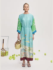 Daria silk midi dress