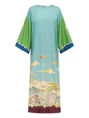 Daria silk midi dress