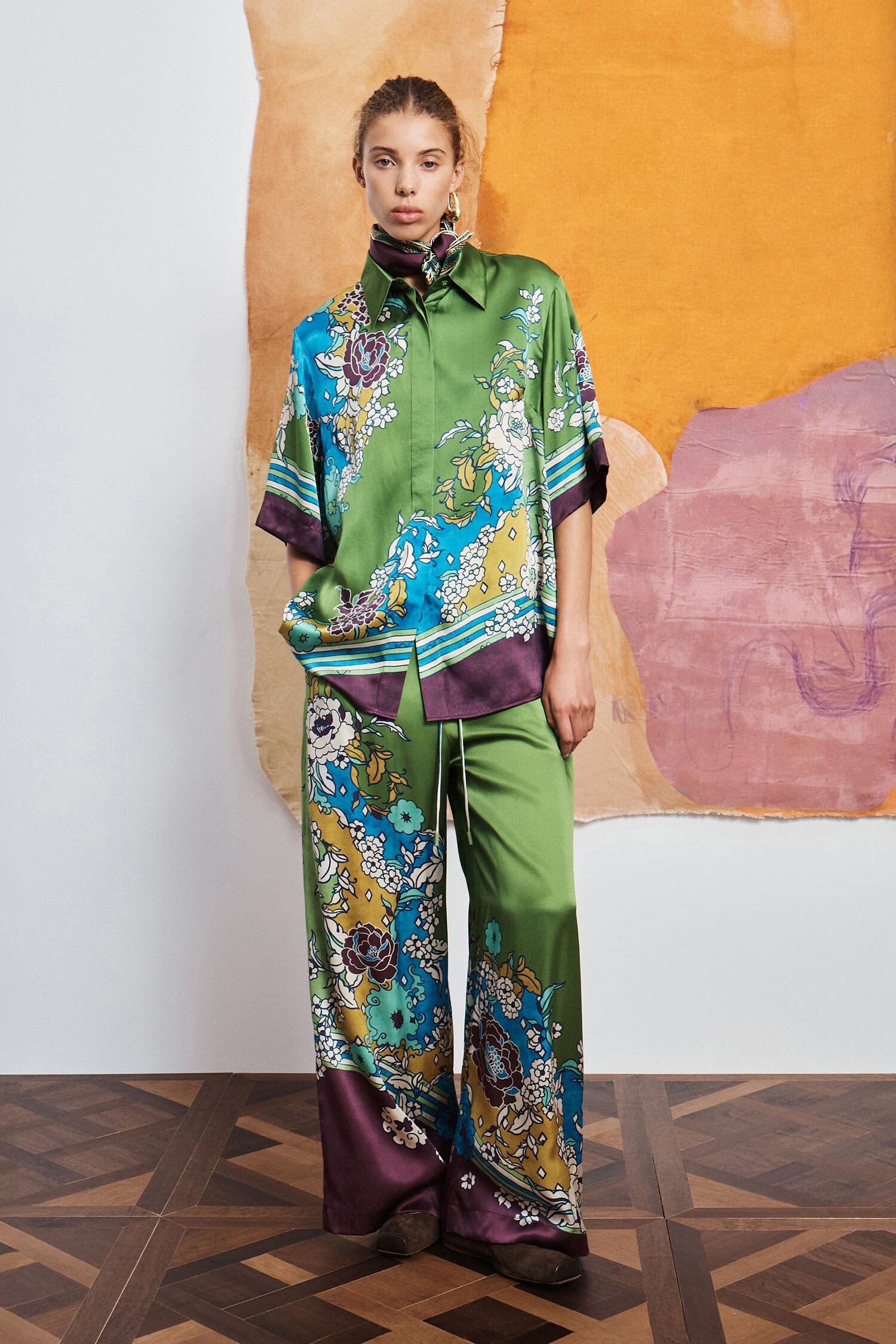 Nanci silk pant