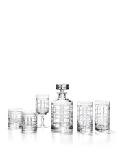 Hudson plaid highball s/2