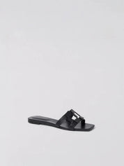 Simkhai monogram flat slide