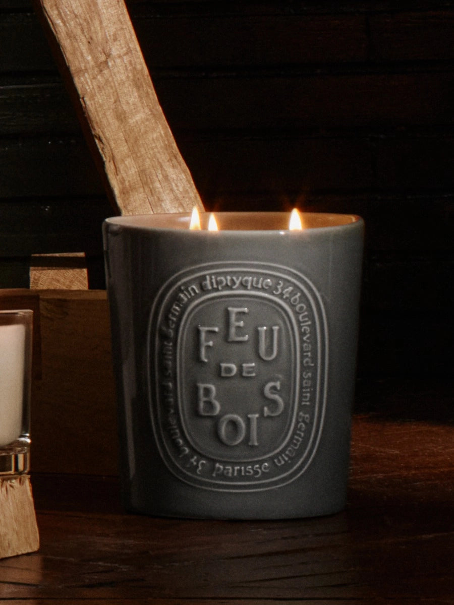 Bougie feu de bois 600g /21,2oz