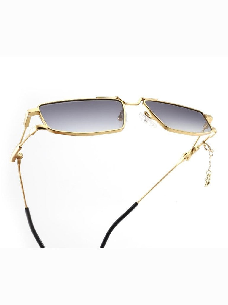 Gold black sunglasses