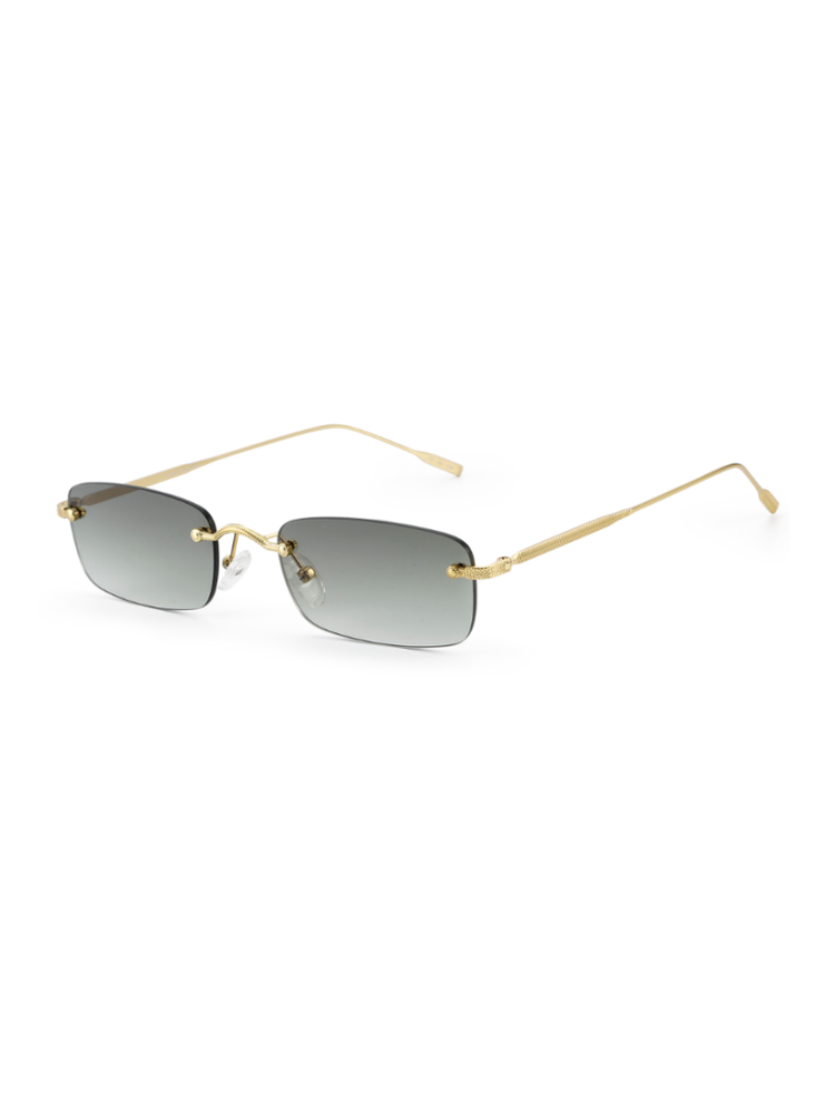 Gold green sunglasses
