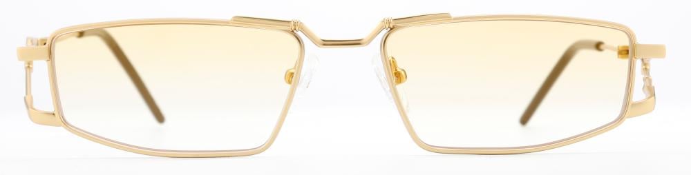 Si8 Gold Frame Rectangular Sunglasses