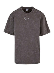 Sml. sign. washed heavy jersey skull tee