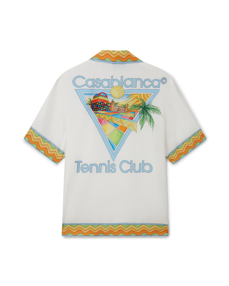 Afro Cubism Tennis Club Silk Shirt قميص حرير