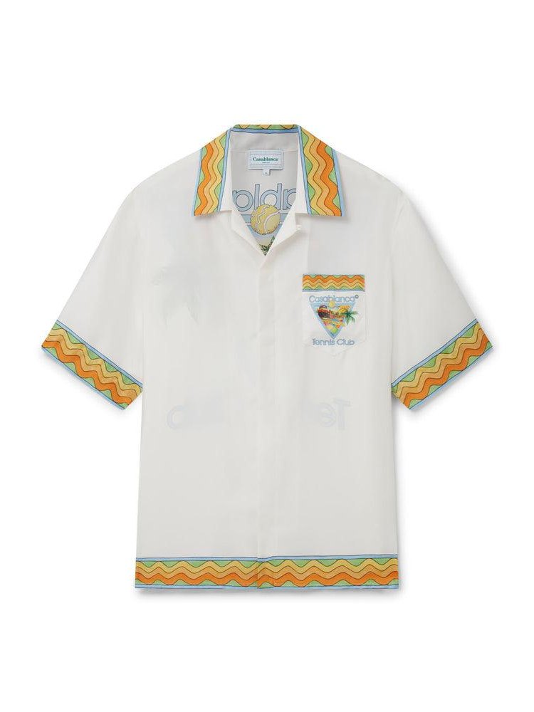 Afro Cubism Tennis Club Silk Shirt قميص حرير