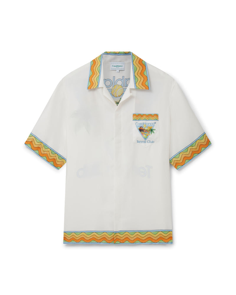 Afro Cubism Tennis Club Silk Shirt قميص حرير