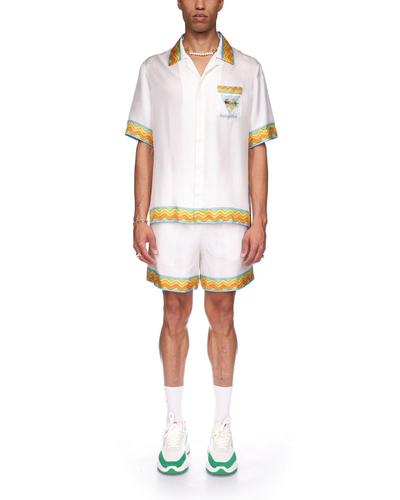 Afro Cubism Tennis Club Silk Shirt قميص حرير