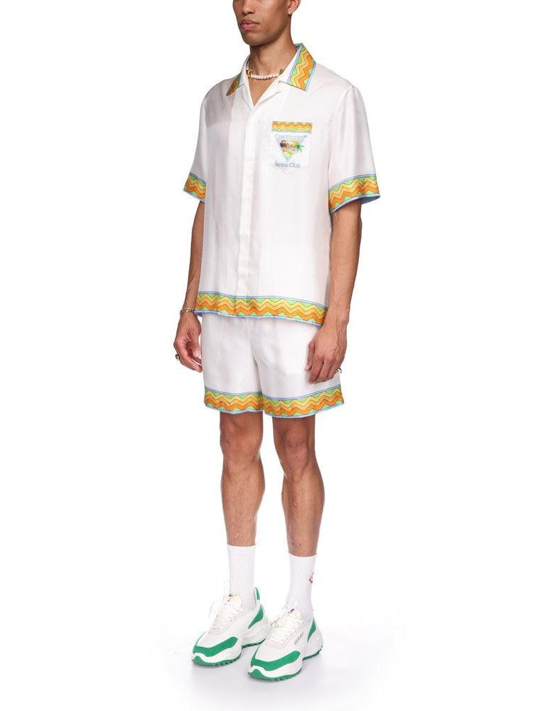 Afro Cubism Tennis Club Silk Shirt قميص حرير