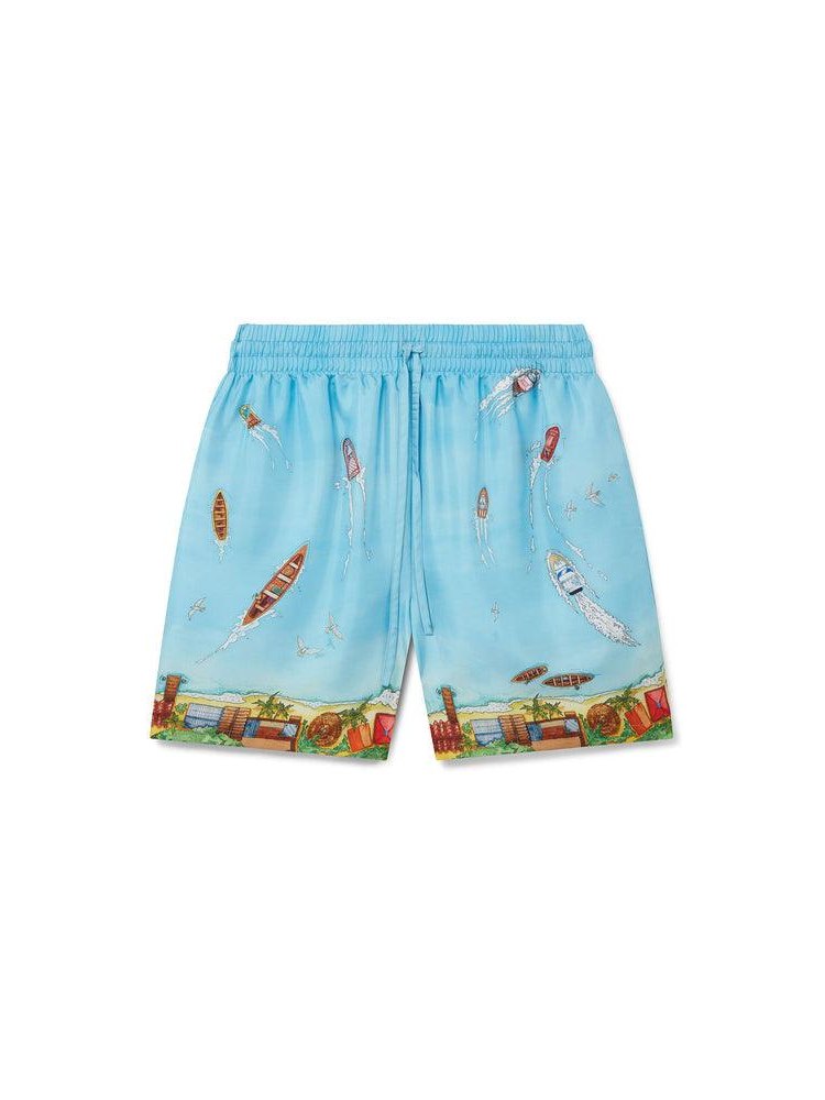 Maison sur piloti silk shorts