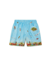 Maison sur piloti silk shorts