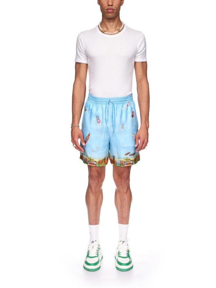 Maison sur piloti silk shorts