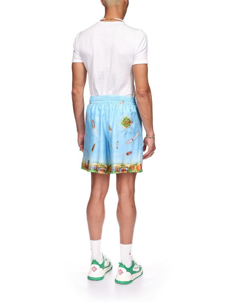 Maison sur piloti silk shorts