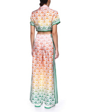 Gradient Heart Monogram Wide Leg Trousers