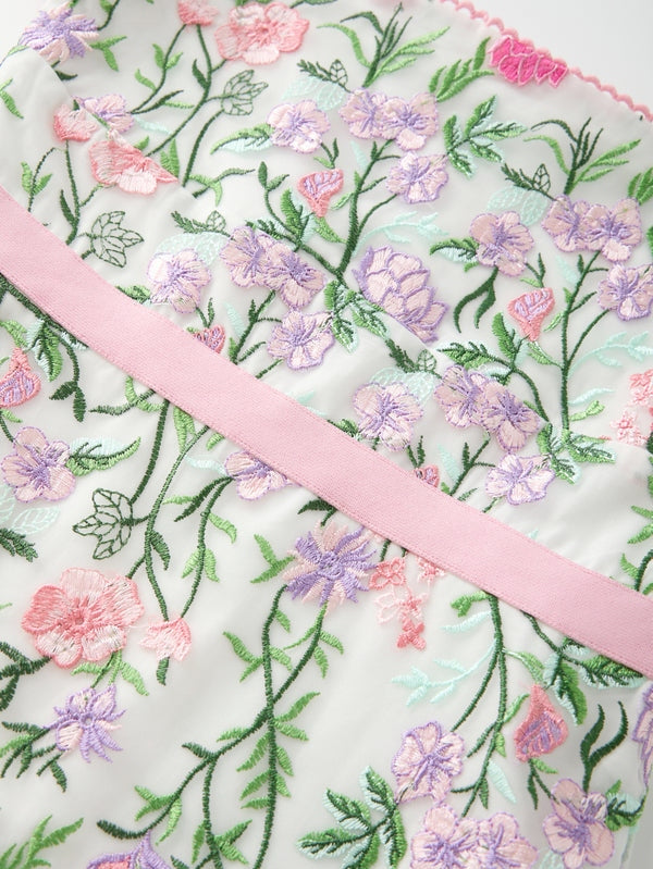 Clara embroidered mini dress